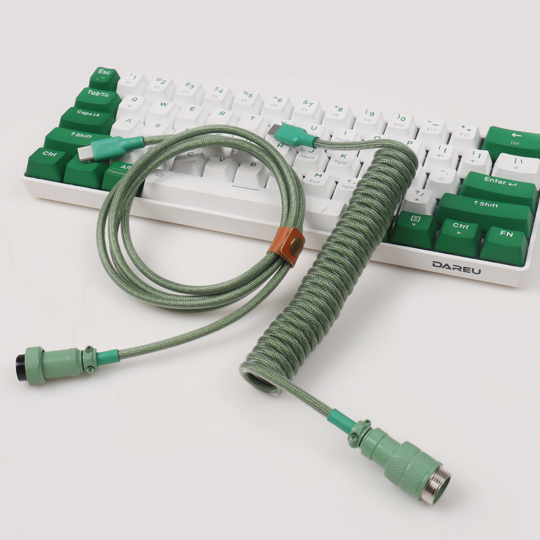 Lano c para c Teclado Mecânico Coilde Cabo Aviator Connector tipo c Interface Presentes para Game Experienciadores Idéias - Imagem 2