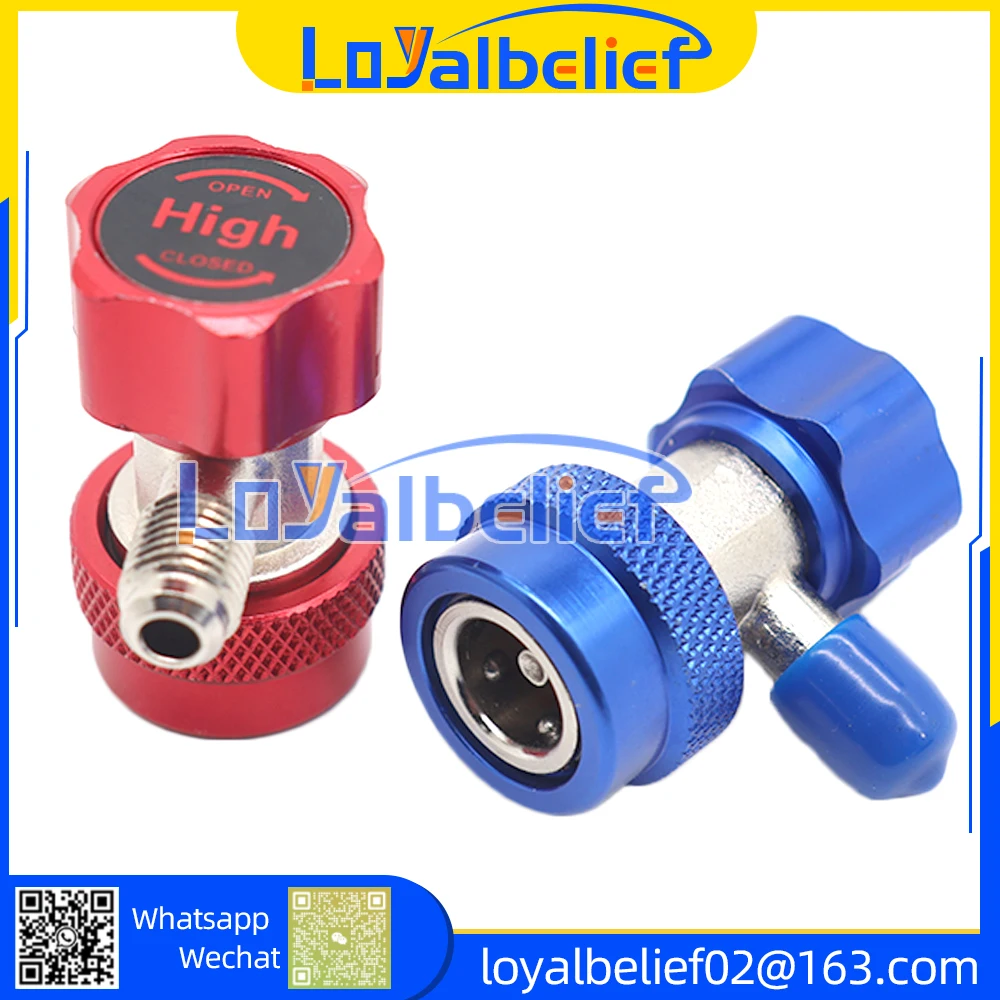 Neues r134a r1234yf auto für ac klimaanlage schnell kupplungs adapter hl verteiler stecker entferner werkzeug klimaanlage zubehör