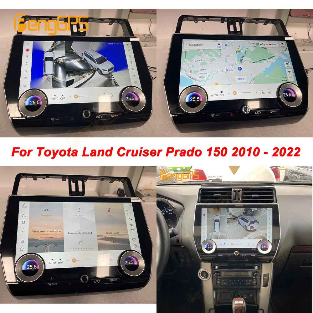 

For Toyota Land Cruiser Prado 150 2010 - 2022 Android Car Radio 2Din Stereo Receiver Autoradio Multimedia Player GPS Navi Unit