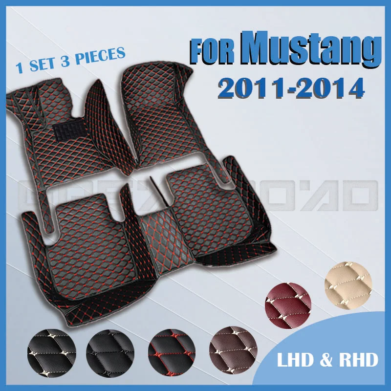 

Car floor mats for Ford Mustang 2011 2012 2013 2014 Auto Foot Pads Automobile Carpet Cover interior accessories