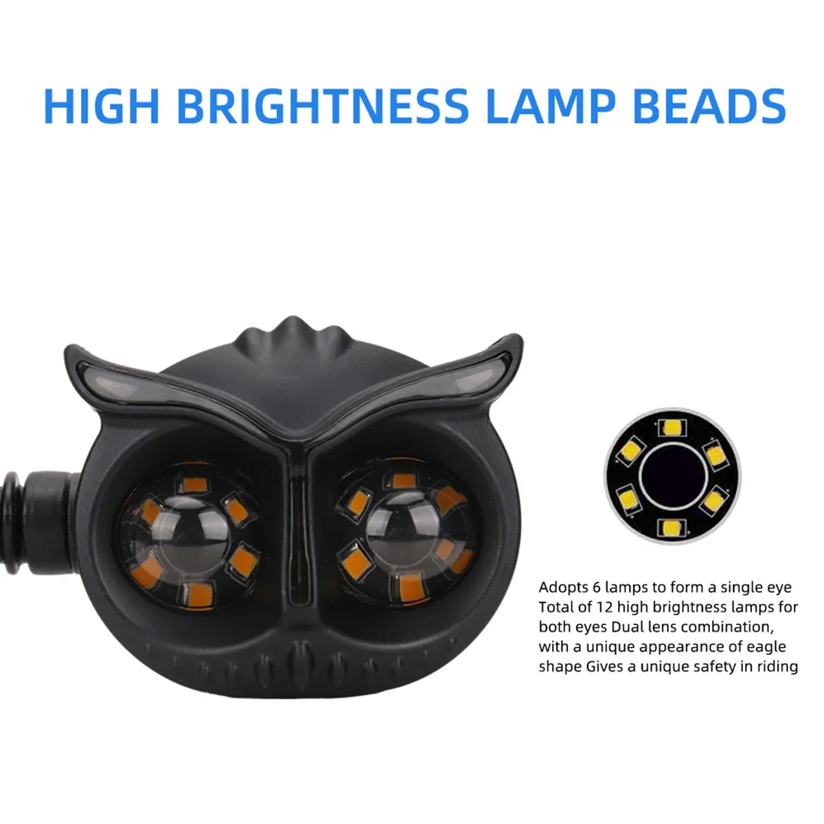 Motorcycle Headlight Turn Signals Light