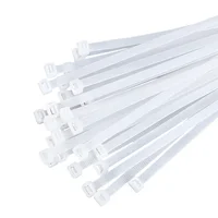 500/1000PCS/bag Self-locking Plastic Nylon Tie White Zip Wraps Strap Nylon Cable Tie Set Fastening Ring Loop Wire Wrap 6