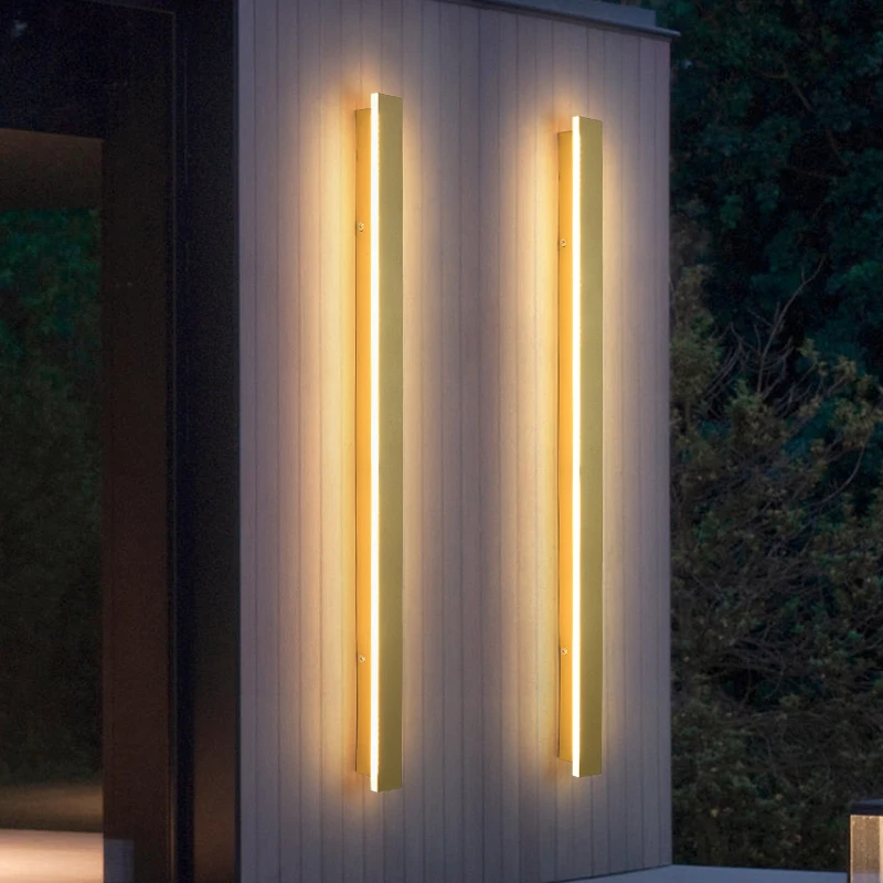 LED Long Wall Lamp Outdoor Waterproof IP65 Garden Decorative Lighting Balcony Villa 110v 220v