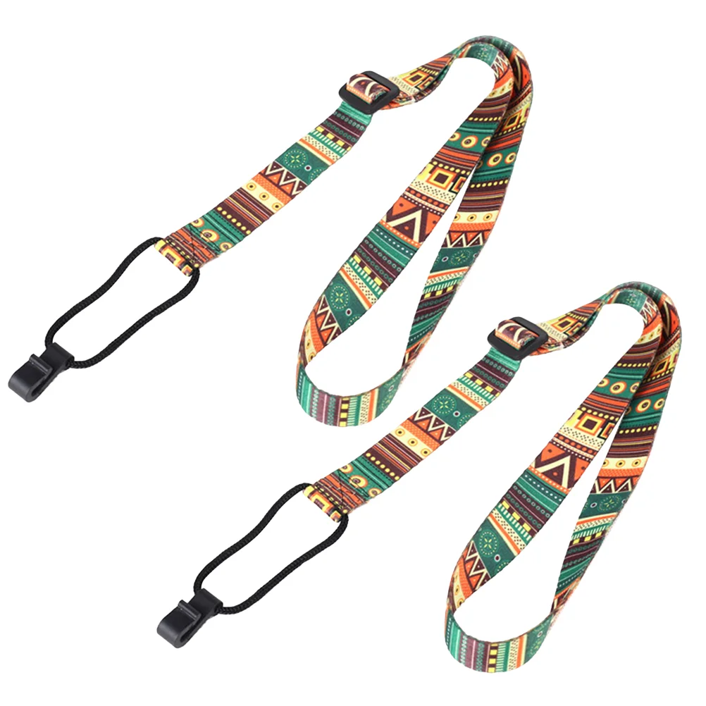 

2 Pcs Guitar Strap Thermal Transfer Ribbon Nylon Classical Electric Accessories