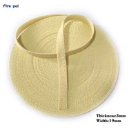 Fire flowing art prop wick Width 19mm thickness 3mm 100% Kevlar wicking  PuR Flat Wicking 1