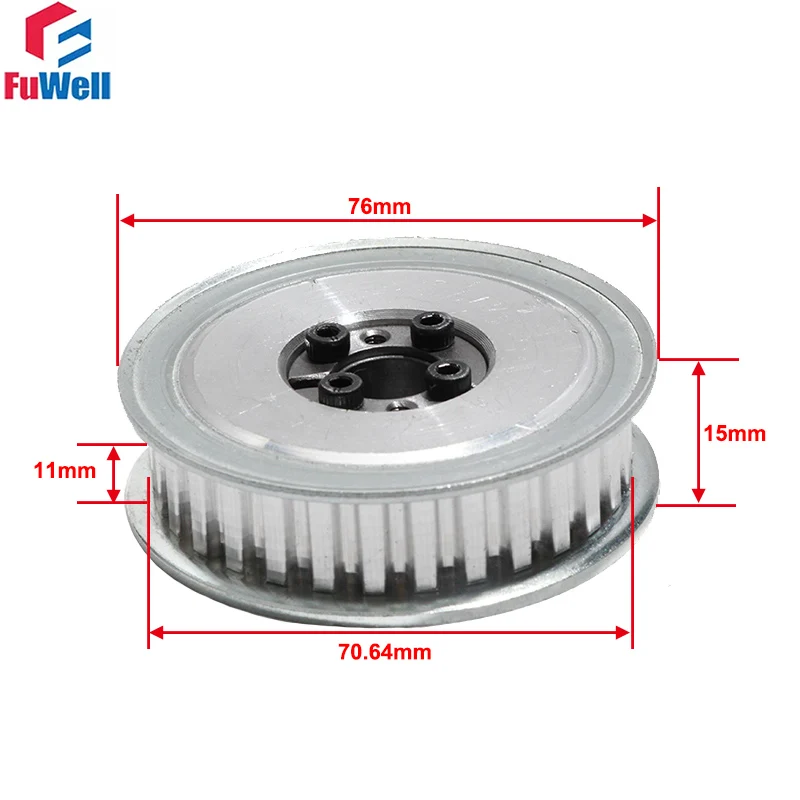 Xl44 Puleggia Dentata 5/6/6.35/8/9/10/11/12/14/15/16/17/18/19/20/22/24/25/28/30/32Mm Per Fai Da Te Puleggia Dell'Ingranaggio Della Macchina