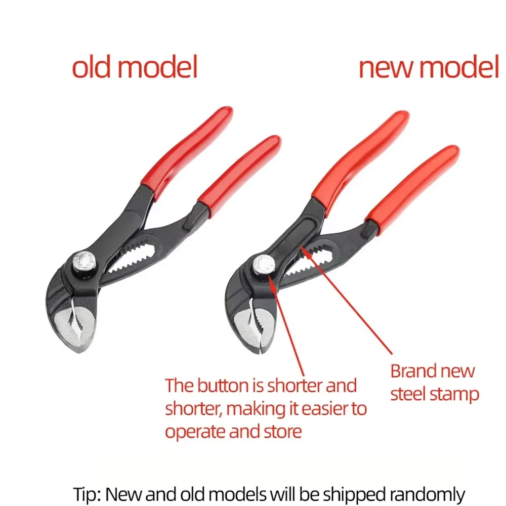 Pintudy Portable Mini Adjustable Stenciled Crescent Wrench Small Pipe Pliers Multi Functional Shifting Spanner Pump Clamp