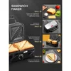 Waffle Maker 3 in 1 Sandwich  1200W Panini Press with Removable Plates Temperature Control 3
