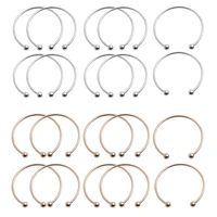 10Pieces White Silver Plated Bangle Bracelet Screw End Ball Cuff Charm Beads DIY Jewelry for Women Men Cuff Bangle Gifts 1