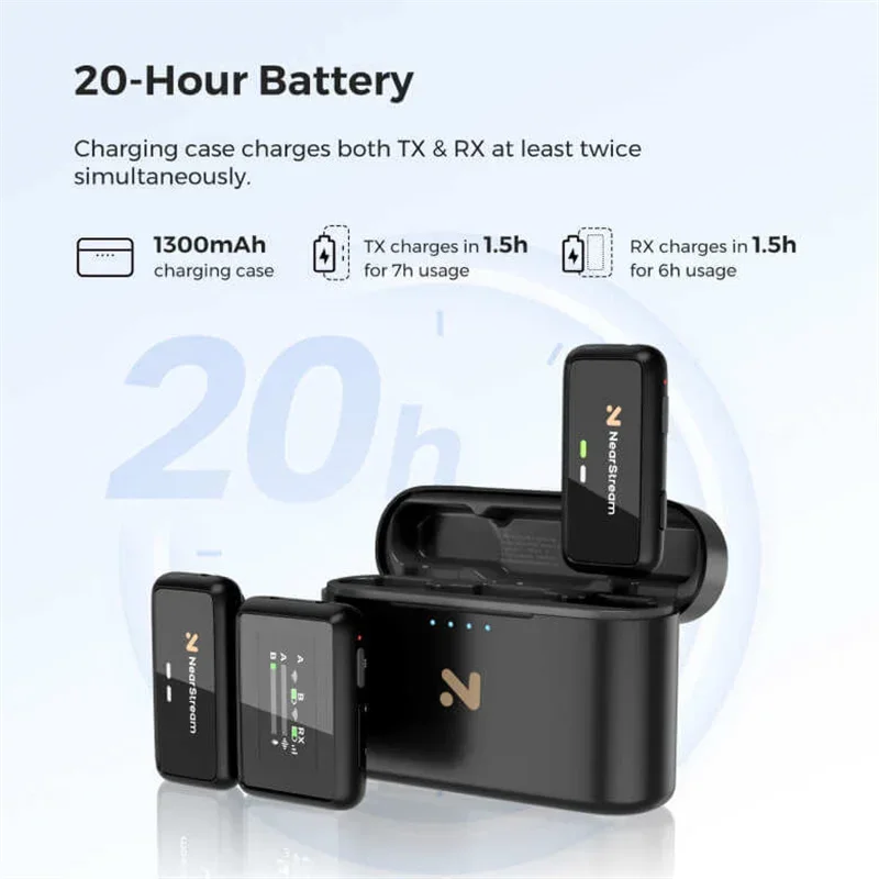 NearStream 656ft 200m transmission 20H-Battery Wireless