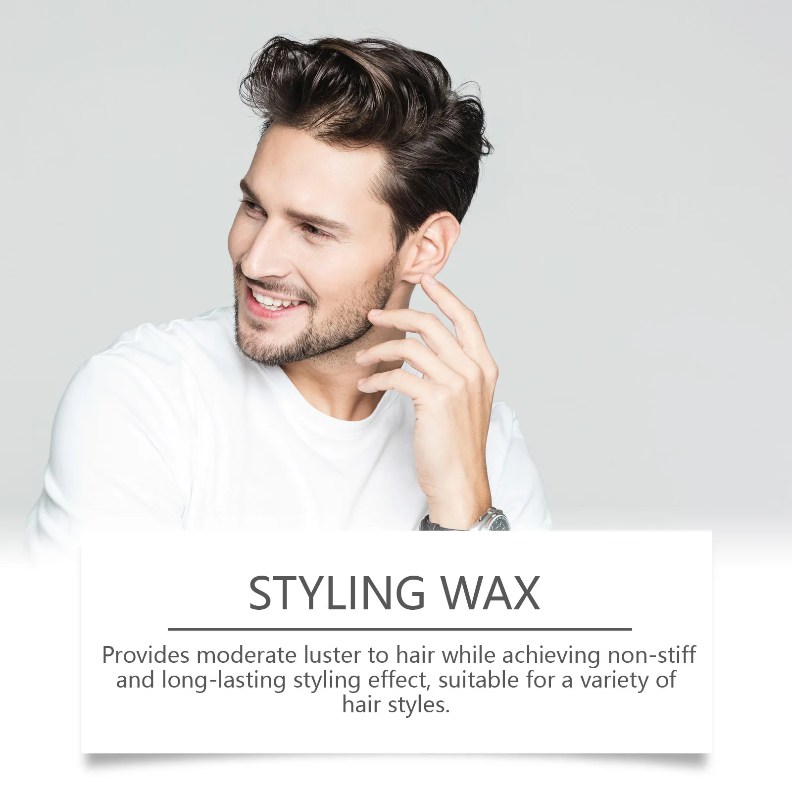 Vitamin E Hair Wax Stick Strong Hold Fixed Fluffy Improve Greasy Reducing Frizz Cosplay Wig Oil Control Men Hair Shaping Pomade