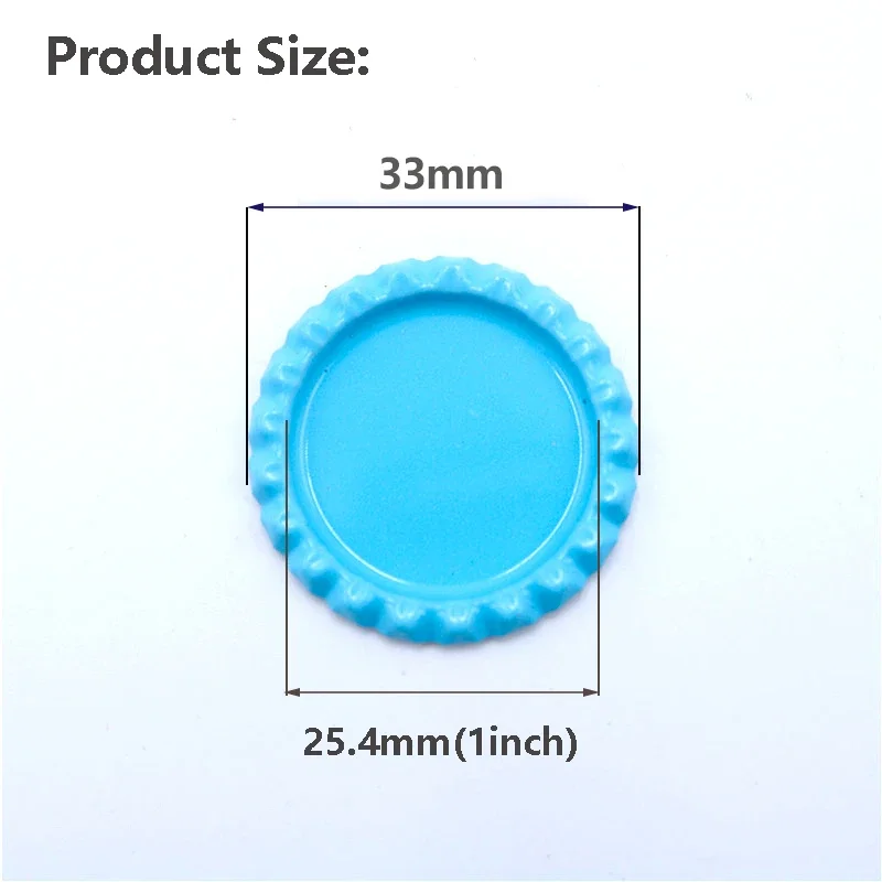 Colored Round Flattened Bottle Caps Flat Bottlecaps for DIY Hairbow Crafts Hair Bows Necklace Jewelry Accessories 15pcs 25mm jewelry making supplies doll handmade accessories