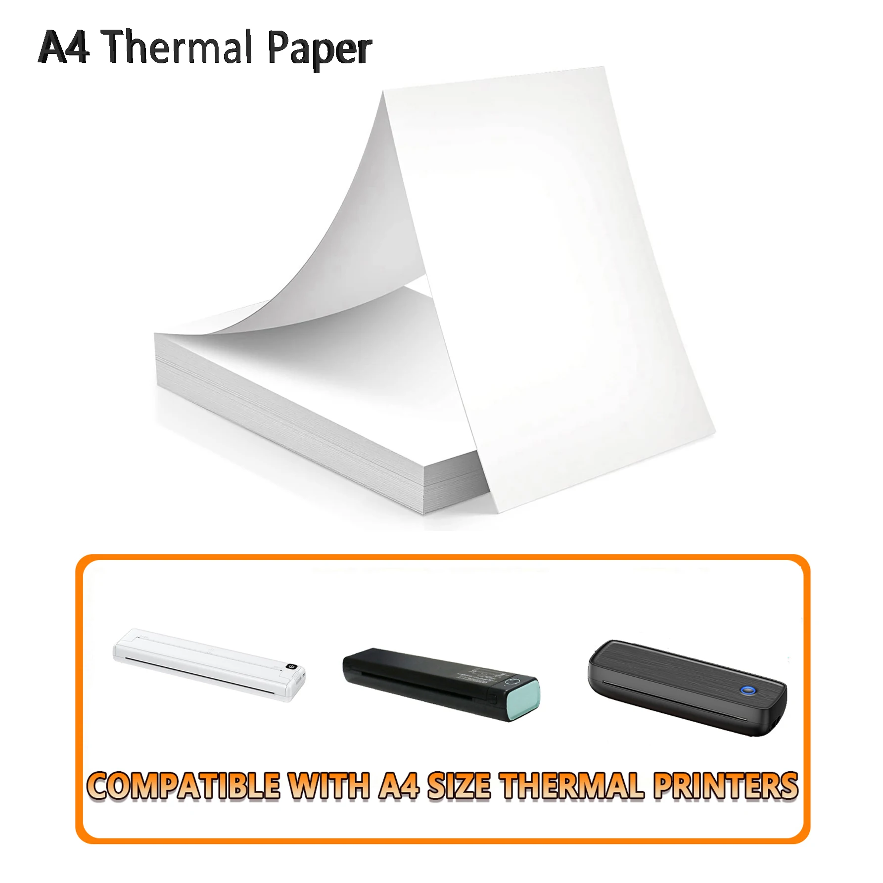 Sheets A4 Thermal Transfer Paper Compatible with All A4 Size Thermal Printers High-Quality Printing for Professional Results
