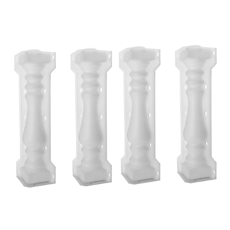 

2 Set 60X14cm Roman Column Mold Balcony Garden Pool Fence Cement Railing Plaster Concrete Mold Column Mold