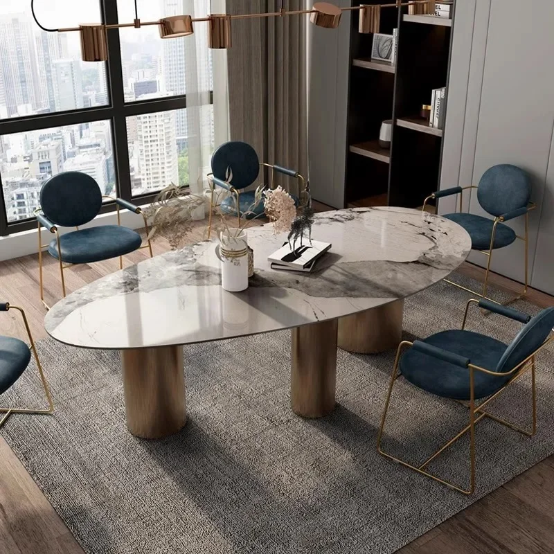 Custom Italian Marble Luxury Dining Table 6