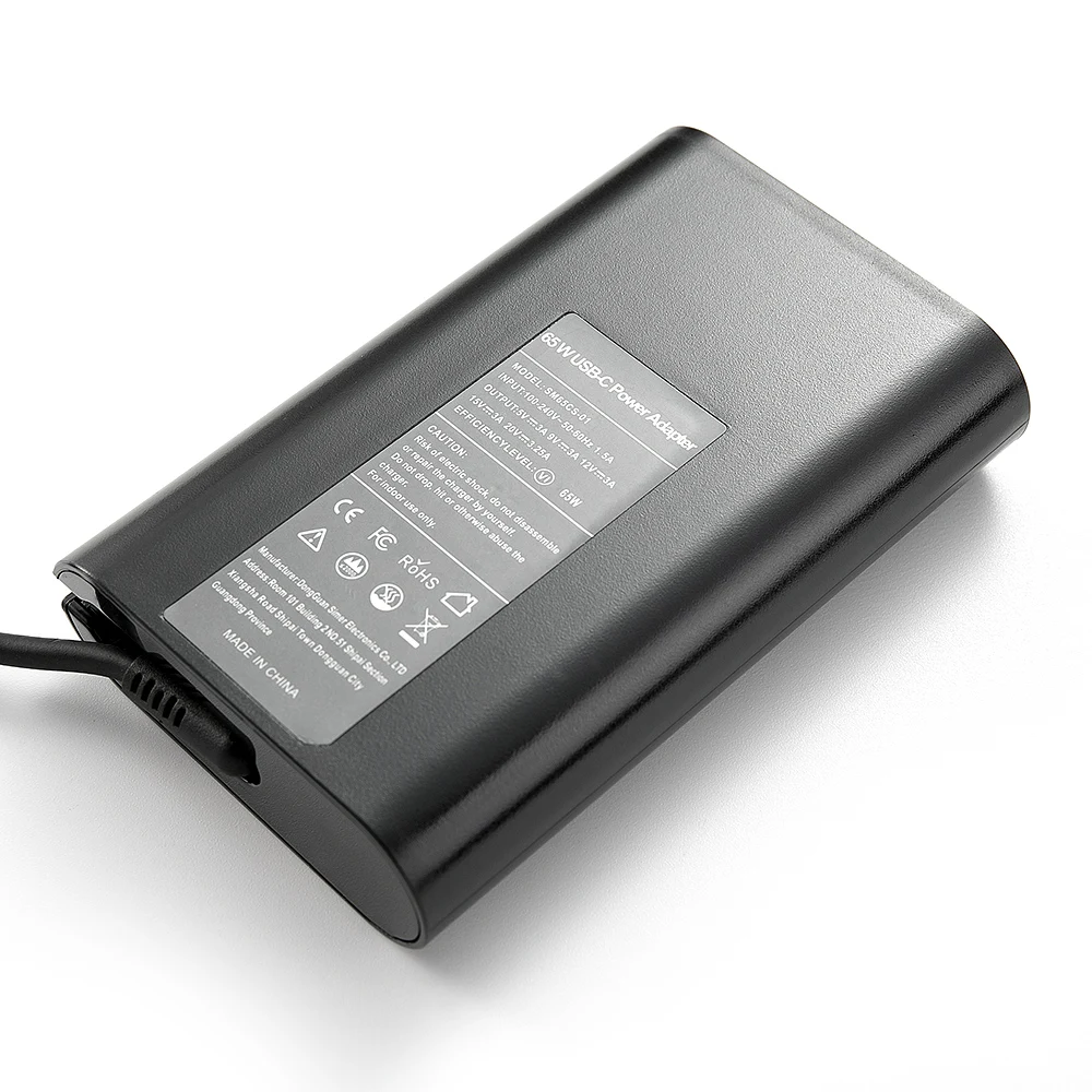 레노버 씽크패드 HP 크롬북, 델 ASUS, 65W, 20V, 3.25A, USB Tipo C, 휴대폰용 어댑터