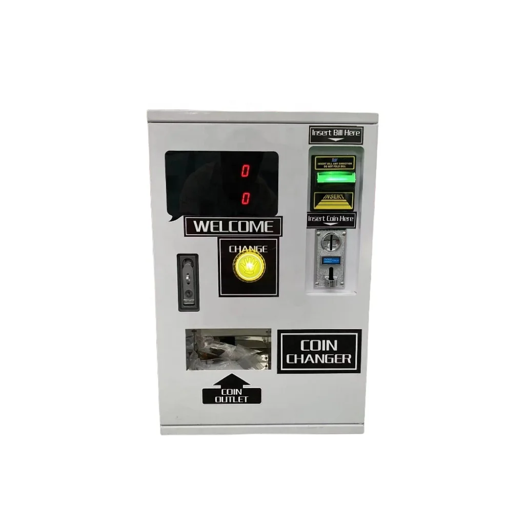 

Mini Wall Mounted Coin Token Change Machine For Coin Vending Machine Washing Laundry Machine