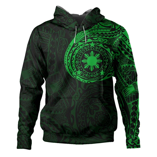 Philippines Filipinos Polynesian Sun Tribal Printing Hoodies For Men and Kid Cool Clothing 5