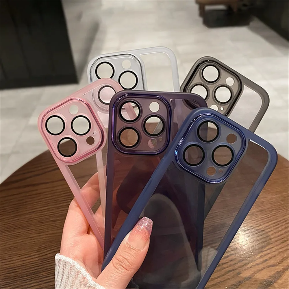 Premium Soft Silicone Transparent Phone Case with Camera Protection