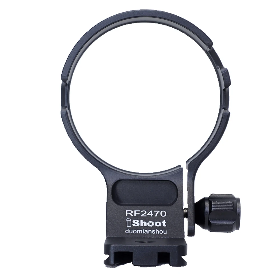 iShoot Metal Tripod Mount Ring, Lens Collar Support AII (W) Compatible with Canon EF 70-200mm f/4L / IS / IS II USM, 80-200mm f/2.8L, 400mm f/5.6L USM Lens, Bottom with