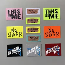 

Mixed 11Pcs/Set Soft Cloth Labels Various Letter Embroidery Hand Made For Diy Knitted Printed Cotton Woven Sewing Accessories