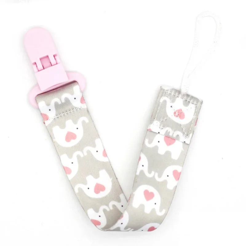 Pacifier Chain Cartoon Fixed Button Baby Pacifier Clip Ribbon Dummy Soother Holder Anti-drop Buckle Strap