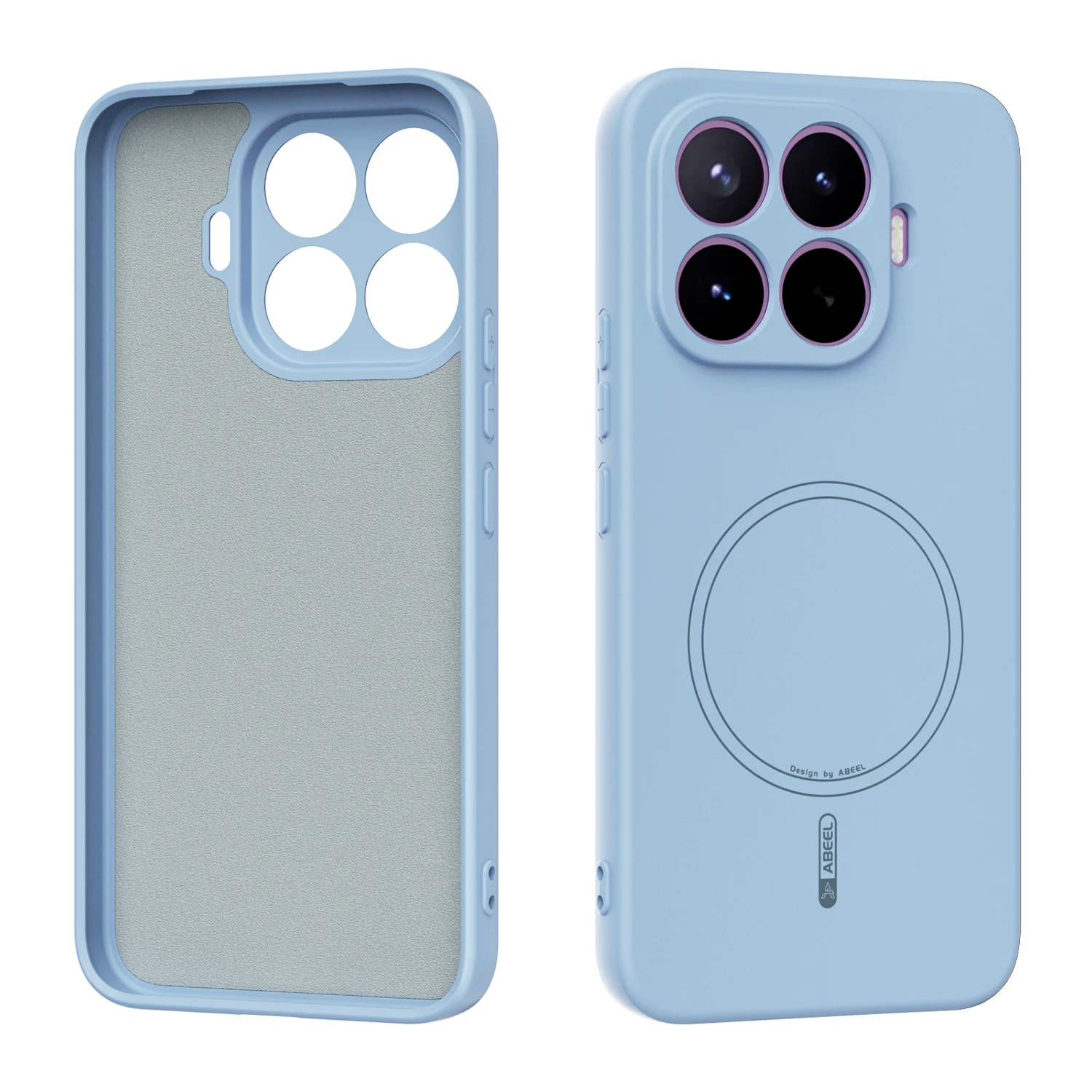 Magnetic Shockproof Liquid Silicone Phone Case with Soft Touch Finish