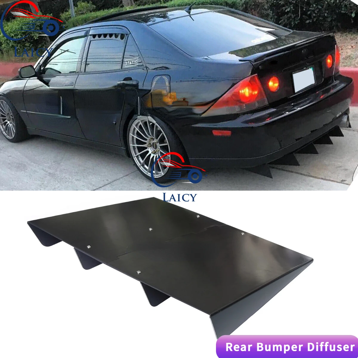 

LAICY For Lexus IS200 IS250 IS300 Rear Bumper Diffuser 4-Fin Spoiler Lower Lip Splitter Lower Chin Fins Car Body Kits