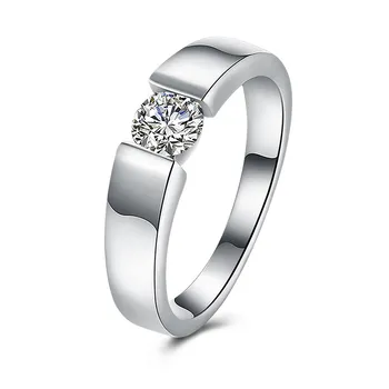 Fascino Anelli in argento sterling 925 per le donne Cristallo brillante Dimensioni 7/8/9 Regali per feste di moda Gioielli di fidanzamento per matrimoni