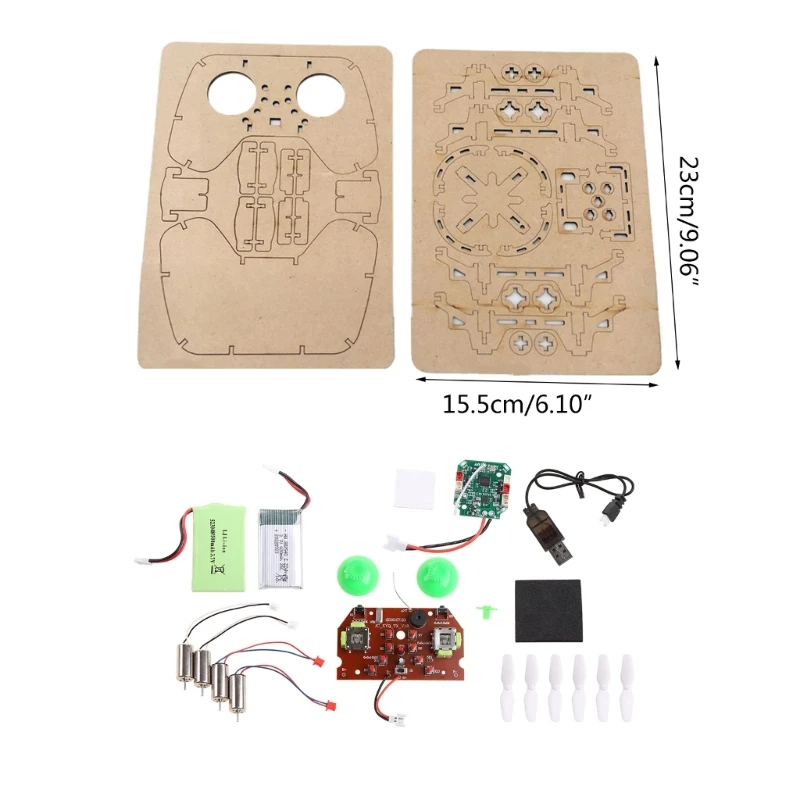 원격 제어 드론 장난감 항공기 DIY 과학 및 교육 원격 제어 항공기 초보자를위한 쉬운 비행 소년 소녀