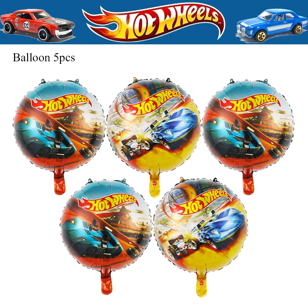 thumbnail image 1 of Hot Wheels-vajilla desechable para decoración de cumpleaños, mantel, plato, servilleta, coche de carreras, Baby Shower, suministros para fiestas infantiles, 1 of 5