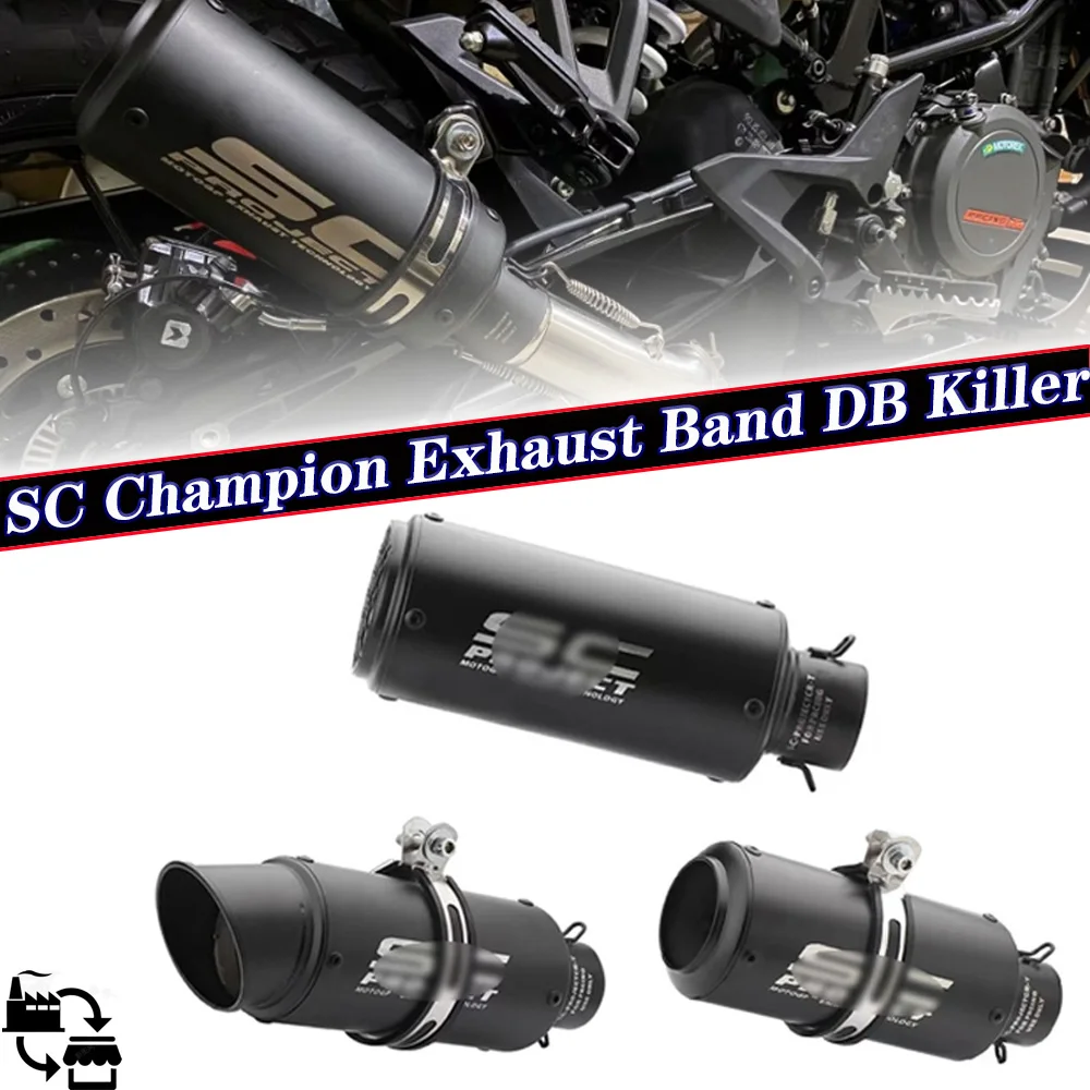 

51mm/60mm Motorcycle exhaust pipe GP Project Exhaust pipe with DB killer silencer for Kawasaki Z900 Z800 er6n sv650 R1 R3 MT03
