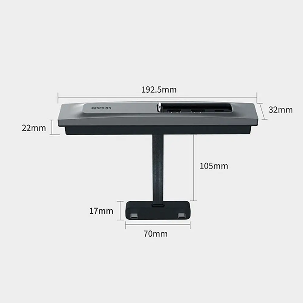 

Car Usb Hub Quick Charger Intelligent Docking Station Usb Adapter Splitter Compatible For Model3/y Expansion Accessories