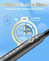 Seago Sonic Electric Toothbrush SG-507 for Adult Timer Brush 5 Modes Micro USB Rechargeable Tooth Brush Replacement Heads Set 2
