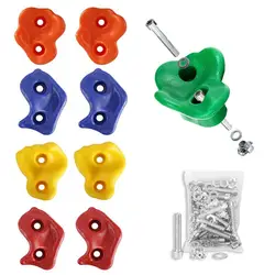 Varietys – ensembles de murs d'escalade pour enfants, de couleur unie, comprenant du matériel d'installation pour adultes, escalade en plein air 