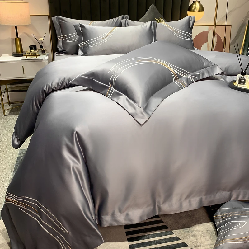 

Comforter Cute Beddings Sets Ultralight Selling Aesthetic Minimalist Bedding Set Nordic Luxury Roupas De Cama Home Furniture