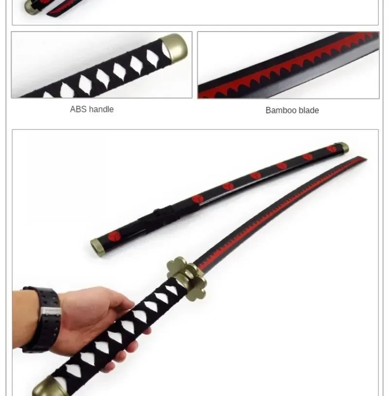 Holz-Katana-Schwerter in Originalgröße Japanische Anime-Katana-Schwerter Simulation Roronoa Zoro Cosplay-Requisiten Heimdekorationen – Detail 10