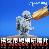 GALAXY Model T09H05~08 0.4mm Grinding Needle Tools for  Military Model Hobby DIY Craft Kits Tool  With Handle 1
