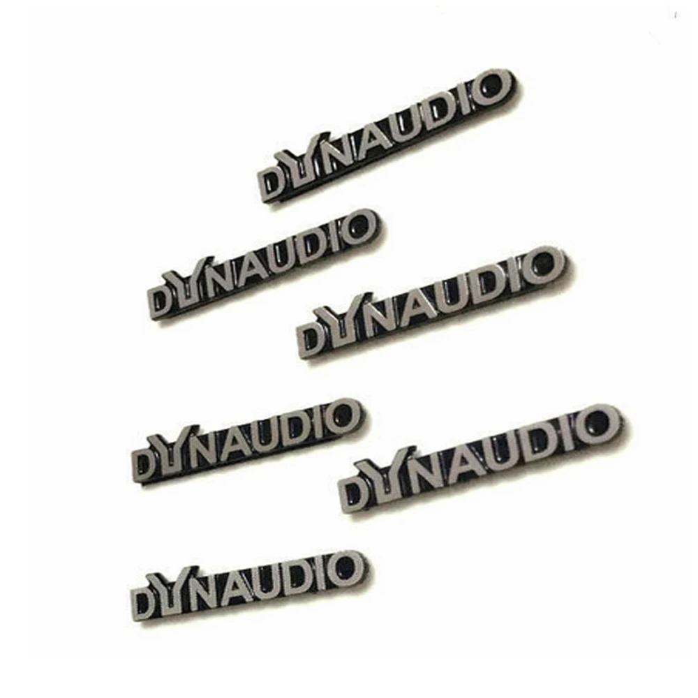 6X Dynaudio 3D Sticker Plate Scatole Per Altoparlanti Con Emblema In Alluminio Novità