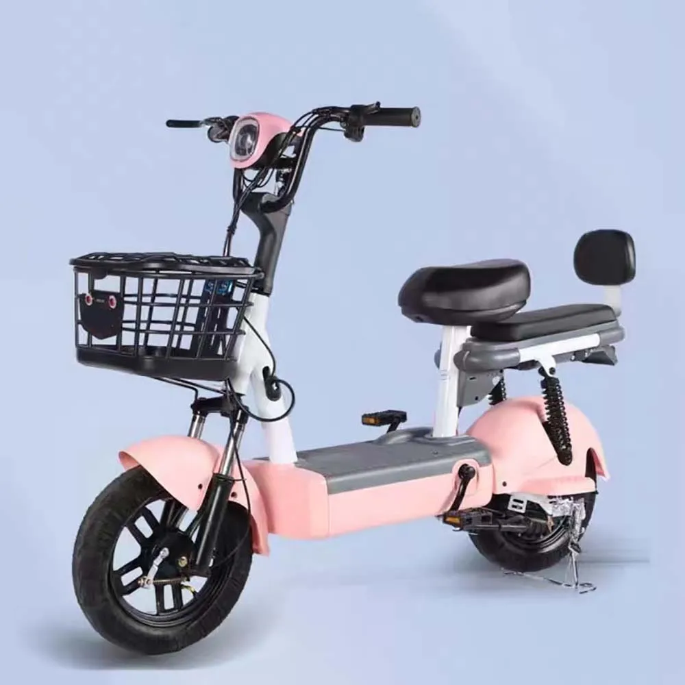 

Electric Bicycle Timetry Adult 48v Large Capacity Basket Lead Acid Pedals Bicycle Battery Bmx Bicicletas Means Transportation
