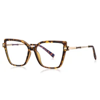 CLLOIO Premium carré oeil de chat lunettes de lecture mode femmes grand cadre myopie lunettes Anti lumière bleue Prescription lunettes 4