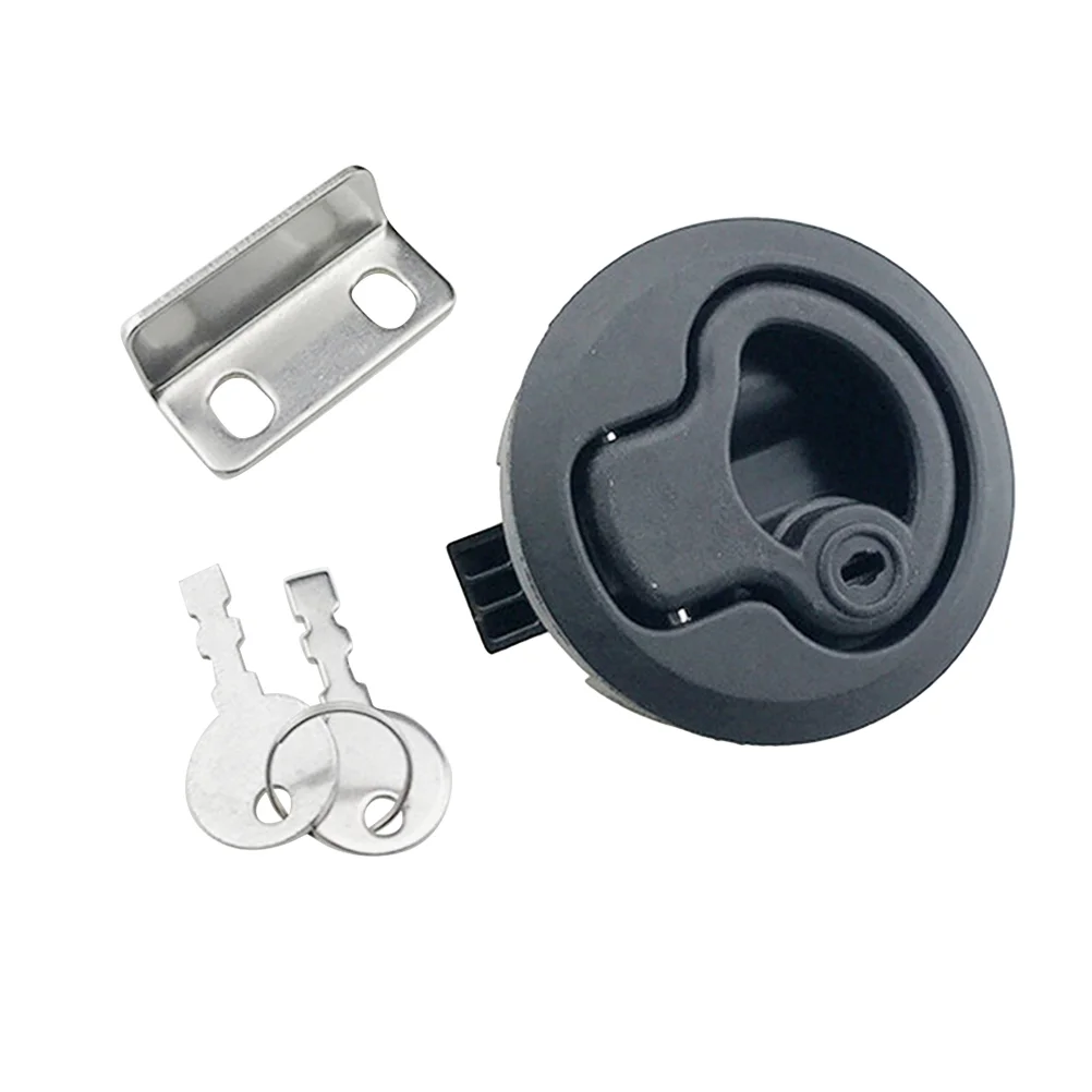 

Door Latch Flush Mount Key Locking Hardware with The Doorlatch Lift Handle Boat Latches