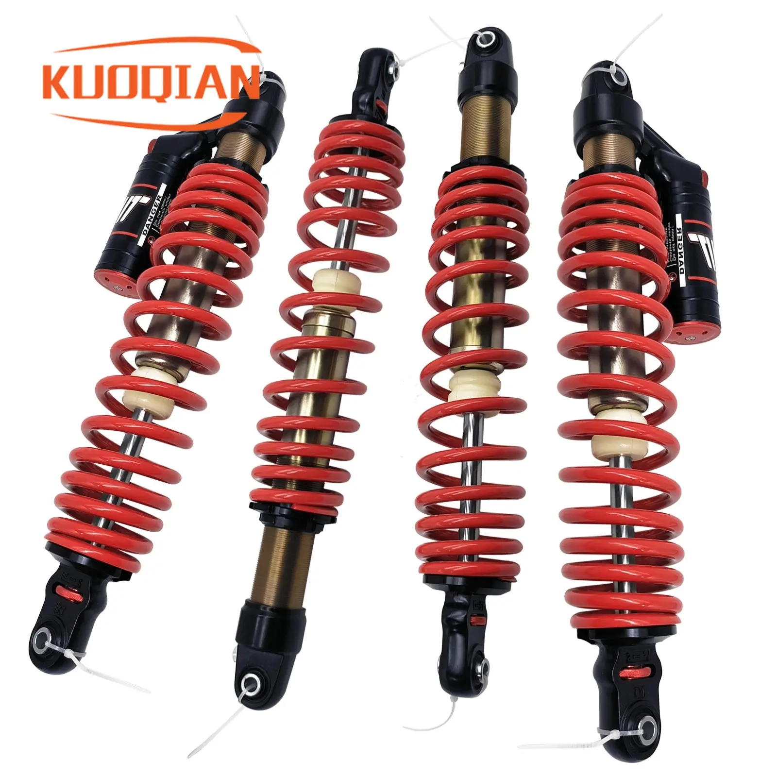 2PCS Front And 2PCS Rear Shock Absorber Assembly For Liangzi Odes 1000 ATV QUAD GO KART Parts No.17001010120 17001020140