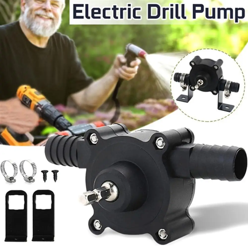 

Portable Electric Drill Pump Oil Fluid Water Pump Mini Tool Garden Transfer Liquid Self-priming Home Hand Pumps Outdoor M8I0