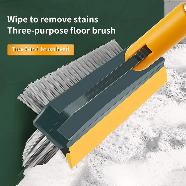2 In 1 Scrubbing Brush 2022 Crevice Cleaning Brush Cleaning Brushes Kitchen  Brush Handle Long Floor Scrub Bathroom With Z8Q9