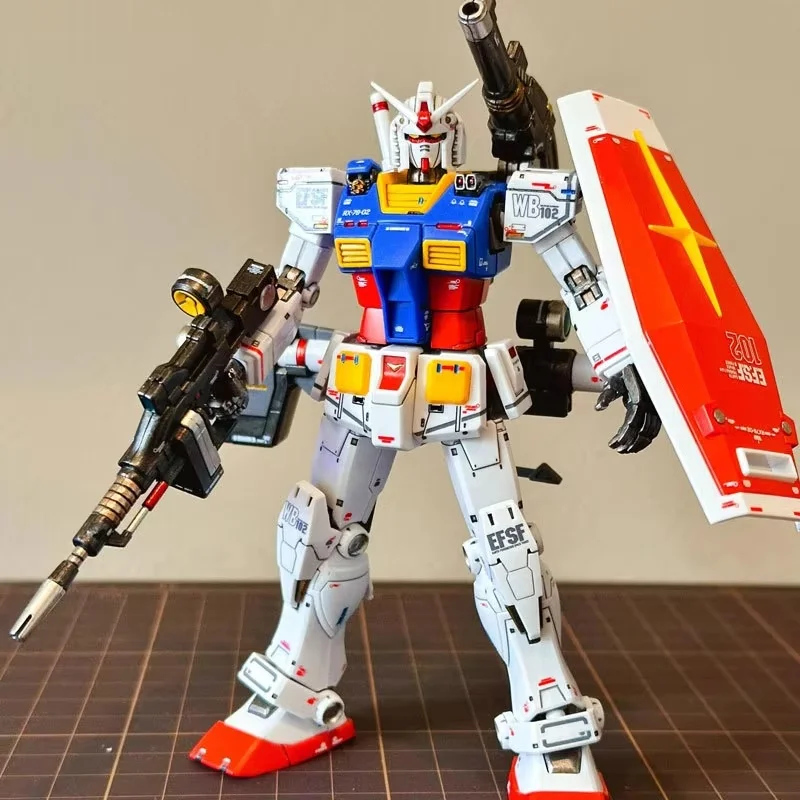 반다이 HGUC 1/144 RX 78 2 GTO Yuanzu 모델 키트 워터 데칼 애니메이션 디스플레이 스탠드 Collectible Figure