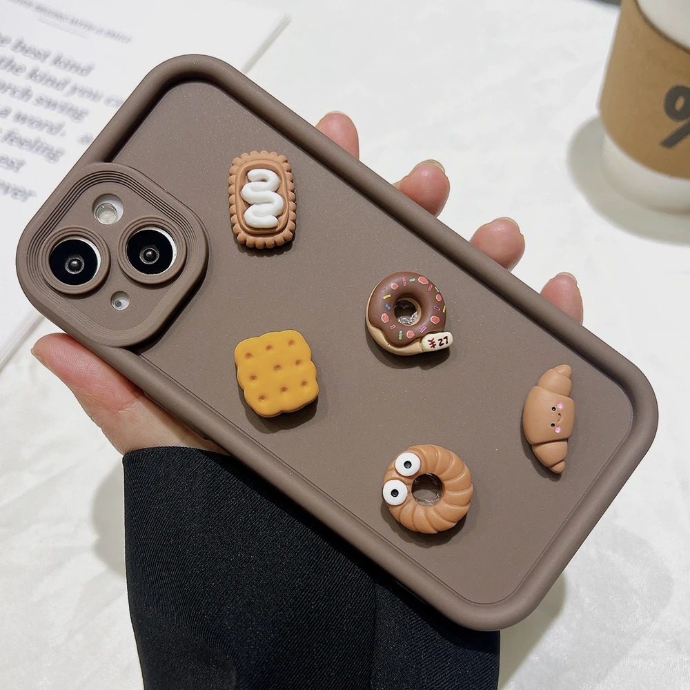 3d Coffee Cartoon Phone Case For Iphone Models Protective Cover_voghion.com