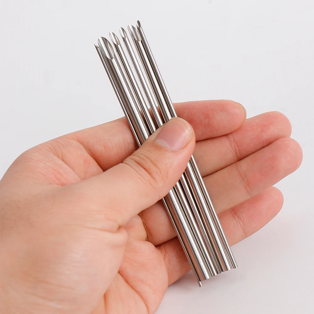 6Pcs Stainless Steel Hole Puncher Carving Sculpture Modeling Pottery Cutting And Punching Ceramic Polymer Clay Moldeling Tools polymer clay tools pottery sculpting tools clay sculpting tools pottery tools clay craft tool