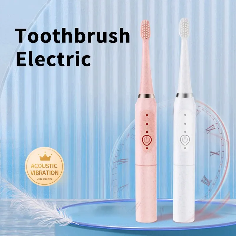 Electric Toothbrush Cross Border Jianpai Sonic Electric Toothbrush Men and Women Adult Non Rechargeable Soft Fur Full Automatic Waterproof