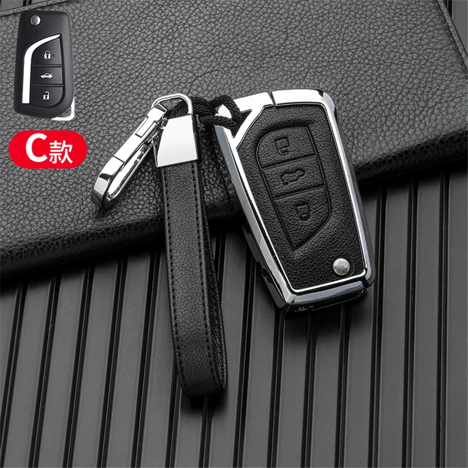 Cover per chiave/telecomando per toyota highlander rav4 izoa chr levin camry corolla reiz 2010 2011 2012 2013 2014 2015 2016 2017 2018 cover - S8e6ccb296b5e424ea231b16a83c12213J